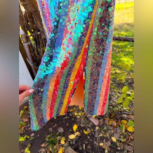 Maeve rainbow sequin skirt - Picture 4 of 4